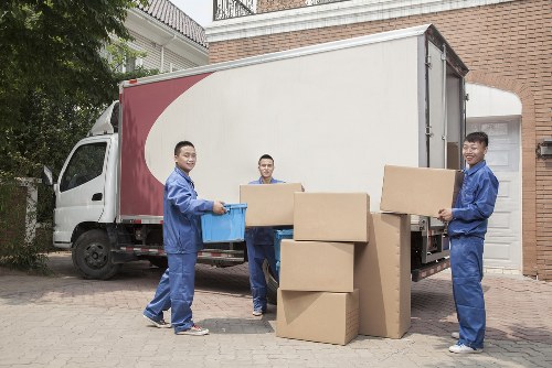Hammersmith Man with Van company van in action