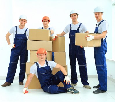 Professional removal truck service in action