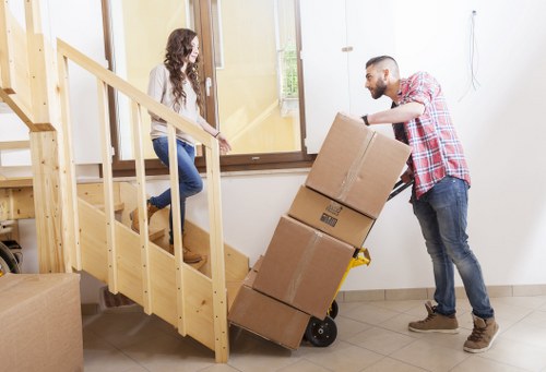 Organized moving process with expert packers