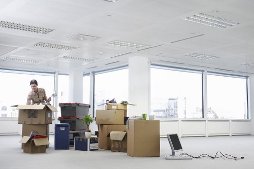 Organized team managing bulky furniture removal